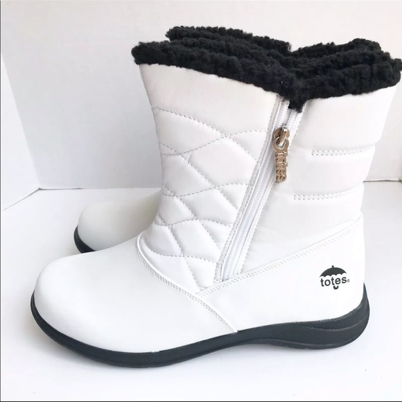 TOTES Babbie Winter Waterproof Zipup Lined Boots - Picture 3 of 4